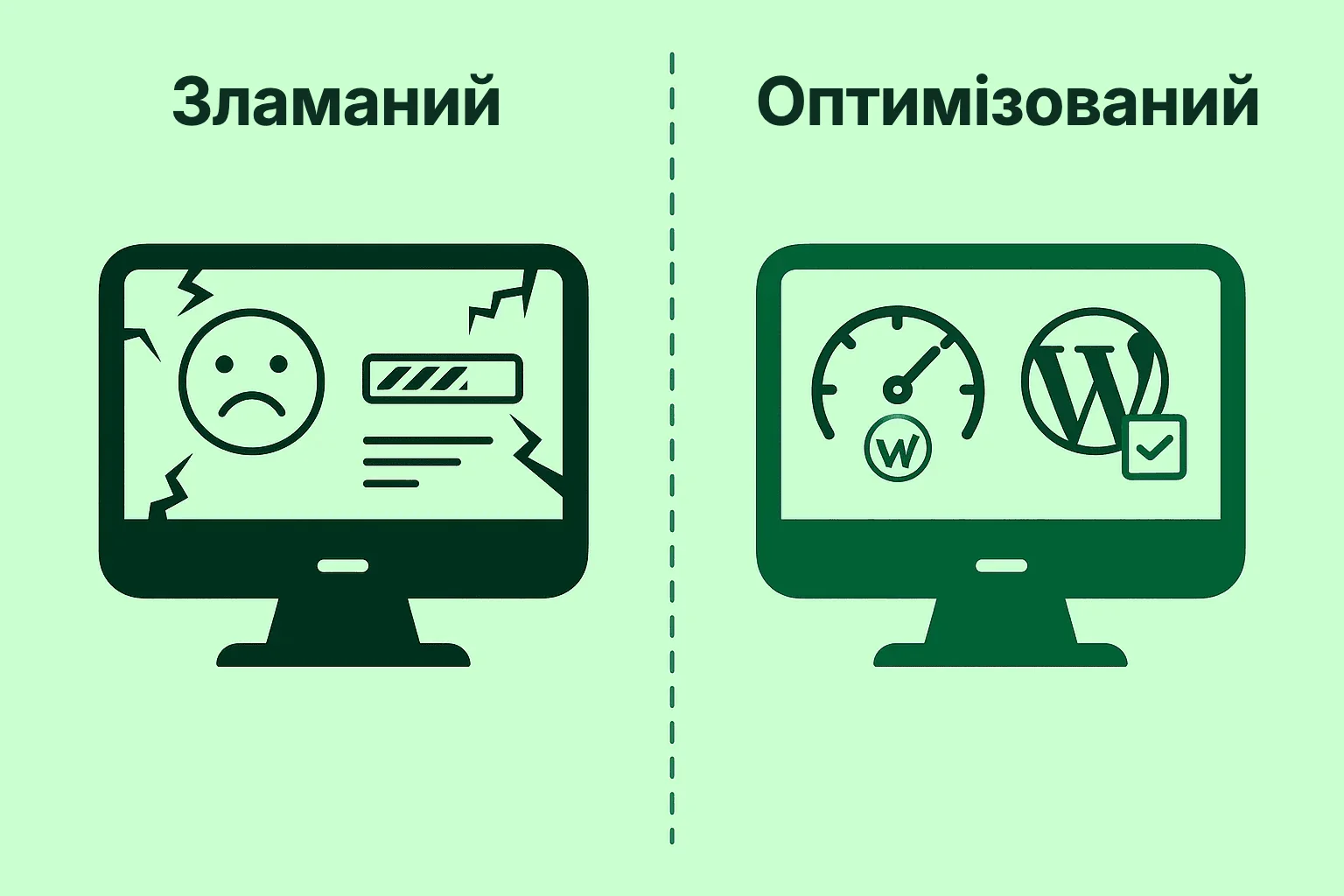 Порівняння зламаного й оптимізованого сайту на WordPress для D2C-брендів