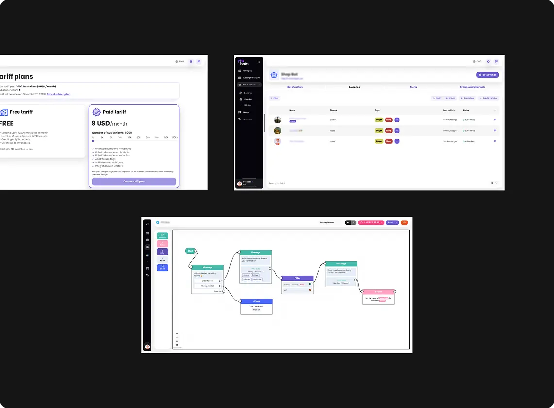 User interface design for software applications