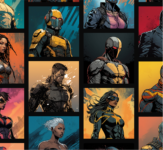 SHOPIFY PLATFORM FOR SHOPPING AND COLLECTING NFT SUPERHEROES CARDS
