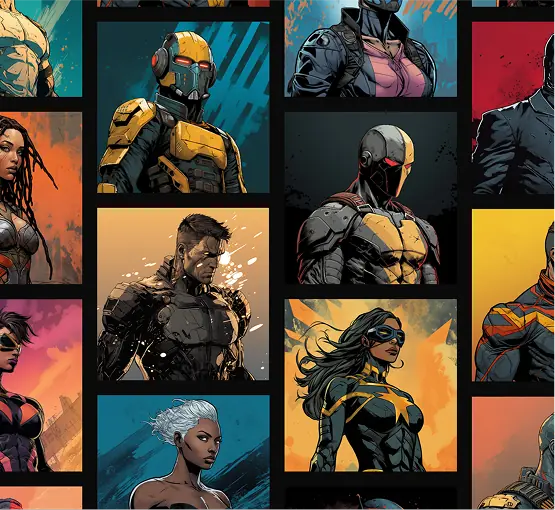 SHOPIFY PLATFORM FOR SHOPPING AND COLLECTING NFT SUPERHEROES CARDS