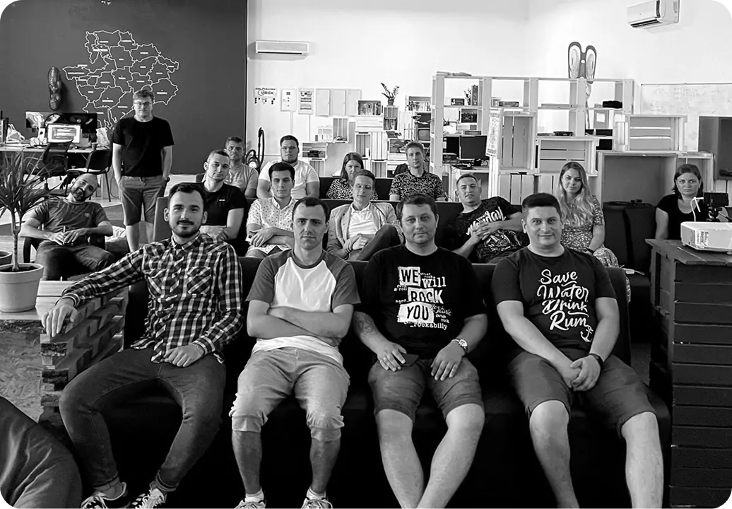 Group of people in a workspace